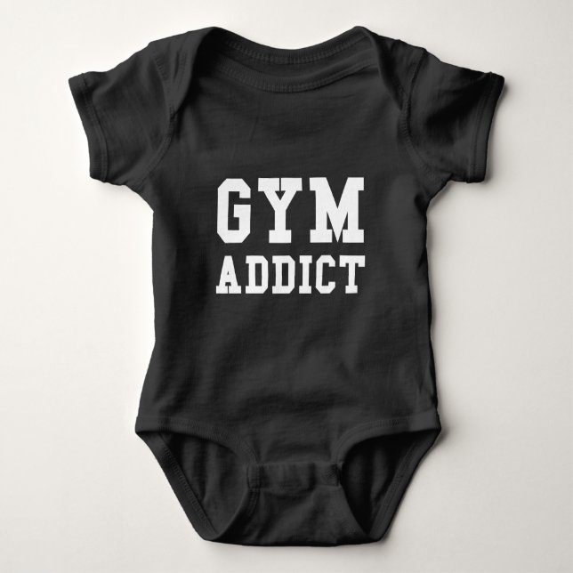 BODY PARA BEBÊ GYM ADDICT (Frente)