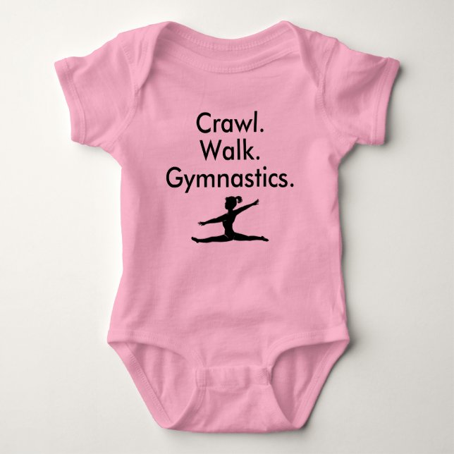 Body Para Bebê Gymnast Walk Gymnast Bebê Bodydress (Frente)