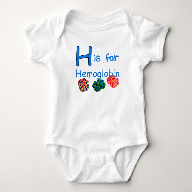Body Para Bebê H é para a hemoglobina (Frente)