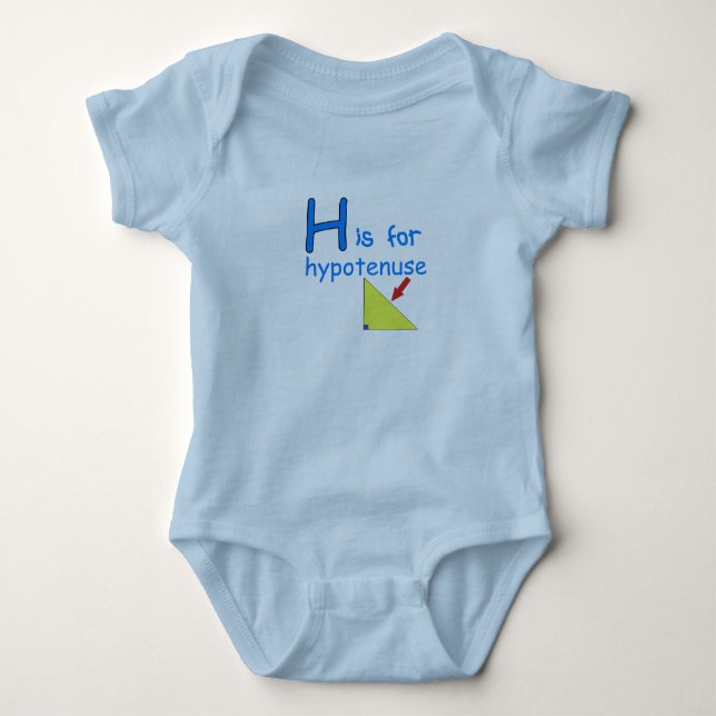 Body Para Bebê H é para o Hypotenuse (Frente)