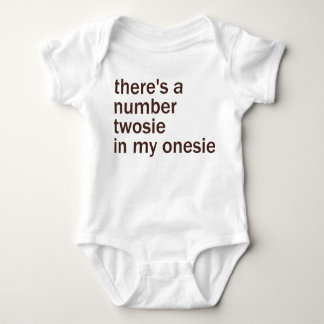Body Para Bebê Há um número Twosie no meu…