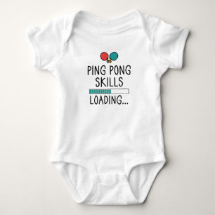 Body Para Bebê Habilidades de Ping Pong Carregando   Ping Pong Fo