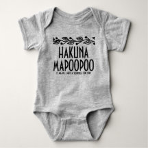 Hakuna Mapoopoo Roupa de Bebê