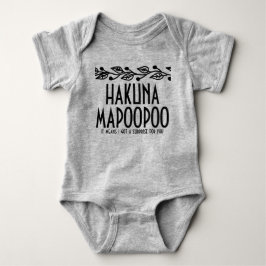 Body Para Bebê Hakuna Mapoopoo Roupa de Bebê