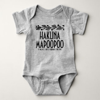 Body Para Bebê Hakuna Mapoopoo Roupa de Bebê