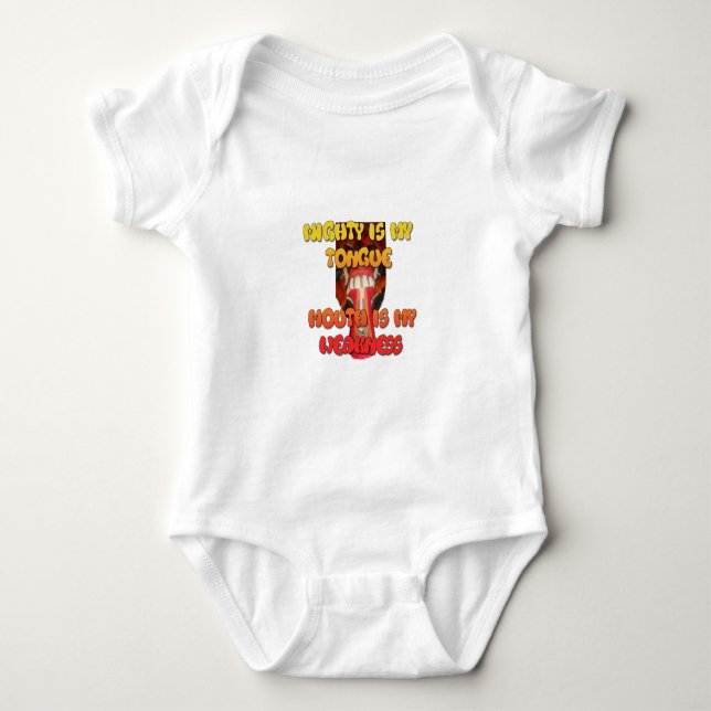 Body Para Bebê Hakuna Matata HAkuna Matata Boca Grande. (Frente)