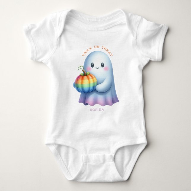 Body Para Bebê Halloween Baby T-Shirt (Frente)