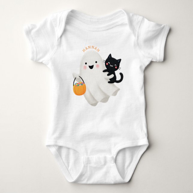 Body Para Bebê Halloween Baby T-Shirt (Frente)