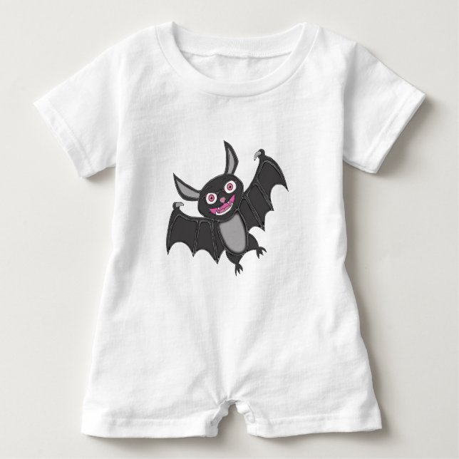 Body Para Bebê Halloween Bat (Frente)