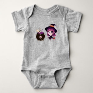 Body Para Bebê Halloween/bruxa/outono/outubro