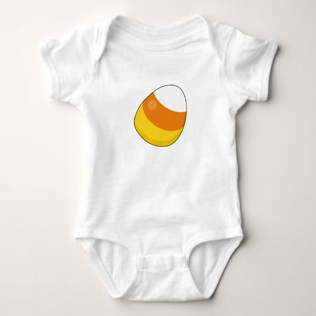 Body Para Bebê Halloween Candy Corn (Frente)