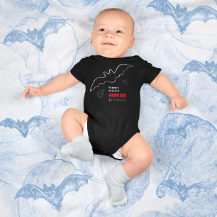 Body Para Bebê Halloween De Pequeno Vampiro De Leite De mamãe