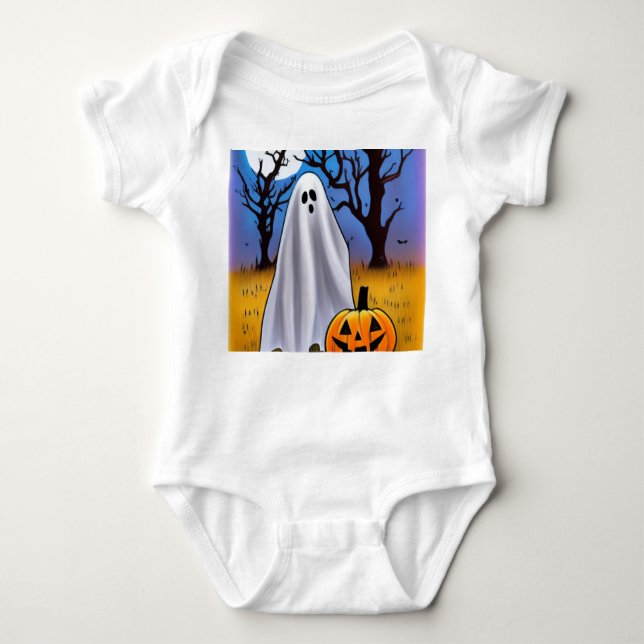 Body Para Bebê Halloween Ghost (Frente)