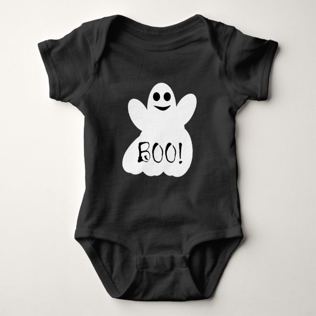 Body Para Bebê Halloween Ghost T-Shirt (Frente)