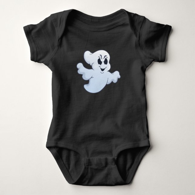 Body Para Bebê Halloween Mau Ghost (Frente)