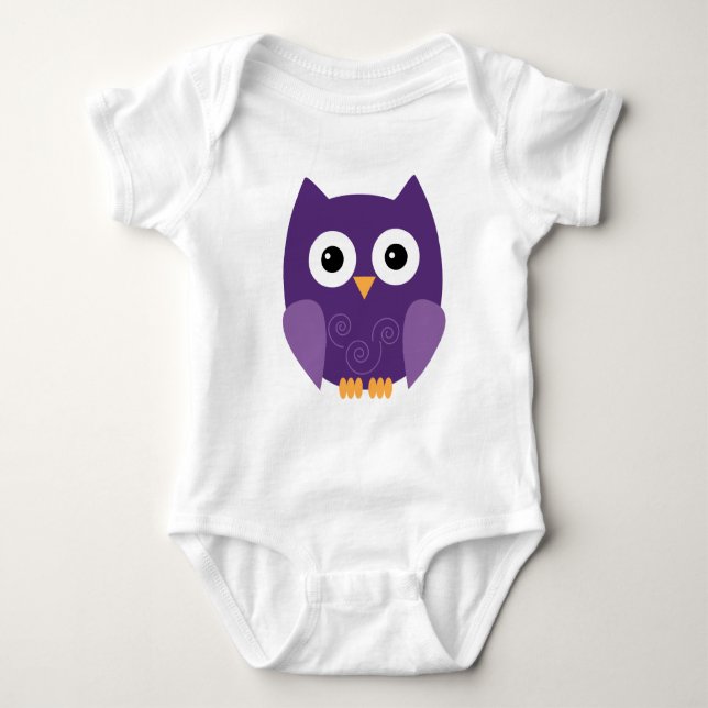 Body Para Bebê Halloween Owl T-shirts (Frente)