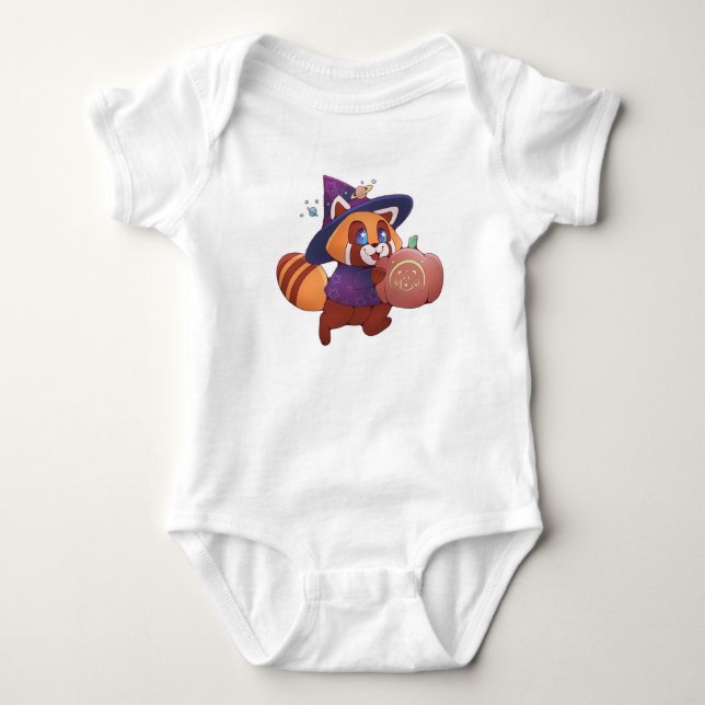 Body Para Bebê Halloween Space Panda (Frente)