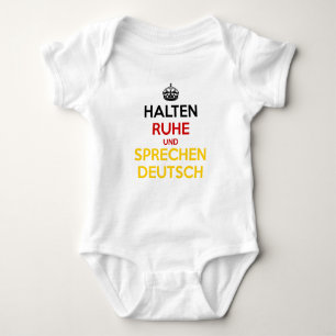 Body Para Bebê Halten Ruhe und Sprechen Deutsch