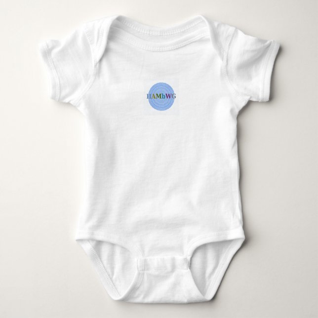 Body Para Bebê HAMbWG - Bebê Boho - Azul Claro (Frente)