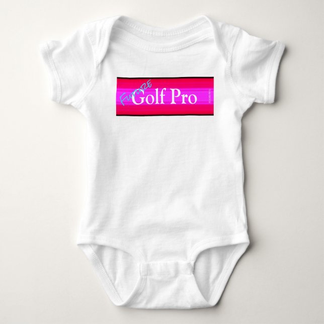 Body Para Bebê HAMbyWG - Camisa-T da criança - Futuro Golf Pro (Frente)