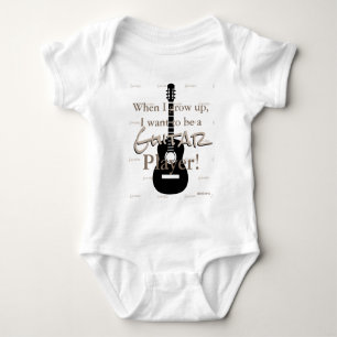 Body Para Bebê HAMbyWG - Romper, T-shirt, Snap T - Tema de Guitar