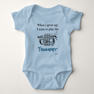 Body Para Bebê HAMbyWG - Romper, T-shirt, Snap T - Trumpet