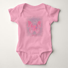 Body Para Bebê HAMbyWG - T-Shirt - Borboleta Rosa