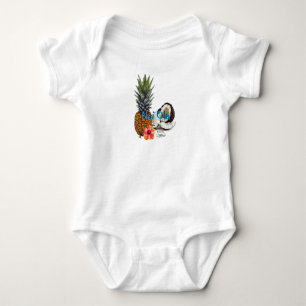 Body Para Bebê HAMbyWG - t-shirt da fruta do Hawaiin do bebê