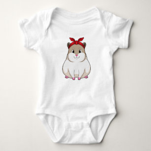 Body Para Bebê Hamster com Bandana