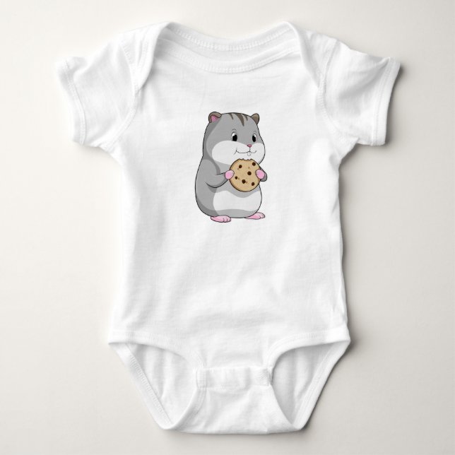 Body Para Bebê Hamster com Cookie (Frente)