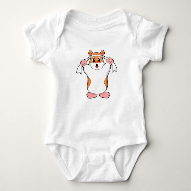 Body Para Bebê Hamster com Toalha (Frente)