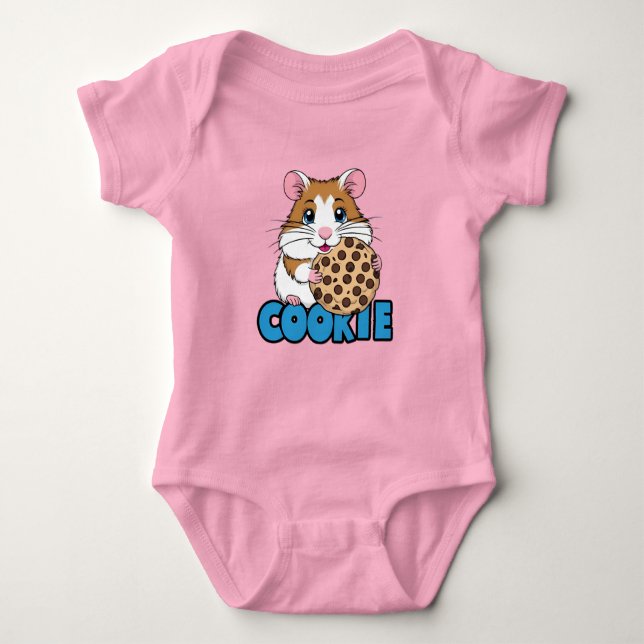 Body Para Bebê Hamster Cookie (Frente)