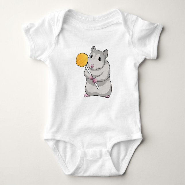 Body Para Bebê Hamster Lollipop (Frente)