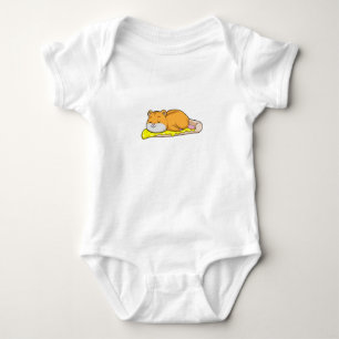 Body Para Bebê Hamster & Pizza com queijo
