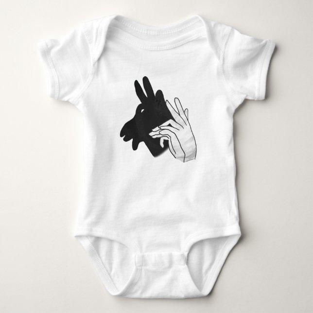 Body Para Bebê Hand Silhouette Billy Goat (Frente)
