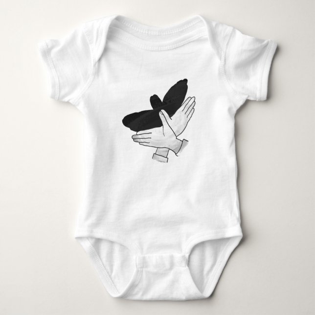 Body Para Bebê Hand Silhouette Eagle (Frente)