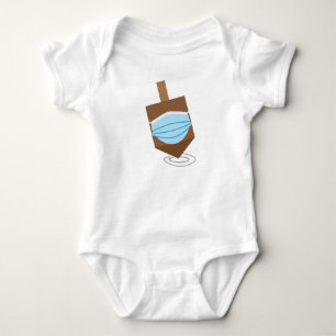 Body Para Bebê Hanukkah 2020 - Topo giratório com máscara