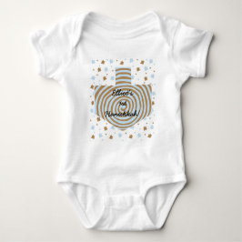 Body Para Bebê Hanukkah Baby Jersey Bodysuit personalizado.