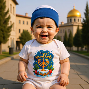 Body Para Bebê Hanukkah Tiny Tot, Big Simcha