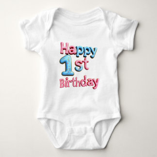 Body Para Bebê Happy 1st Birthday - Happy 1st Birthday Greeting