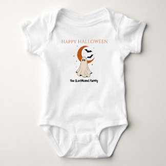 Body Para Bebê Happy Halloween / Noche de Brujas Minimalista
