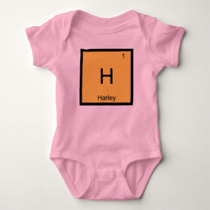 Body Para Bebê Harley Nome Química Elemento Tabela Periódica