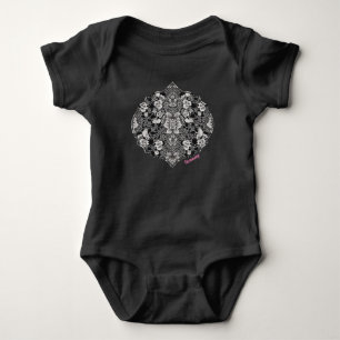 Body Para Bebê Harmonia Floral de Renda