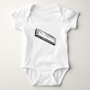 Body Para Bebê Harmônica/harpa dos azuis