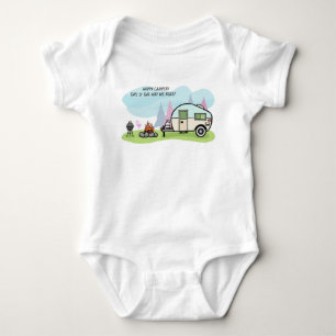 BODY PARA BEBÊ HARMONIZAÇÃO DE ACAMPAMENTO DA FAMÍLIA DO CAMPI