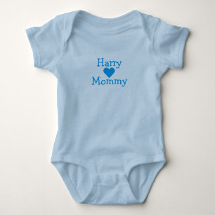 Body Para Bebê Harry [Corações] Mamãe Personalizar Bodydress