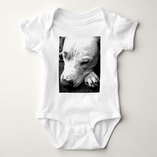 Body Para Bebê harry potter cão-cicatriz, touro branco (Frente)
