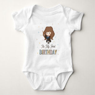 Body Para Bebê Harry Potter Chibi Hermione Mago Aniversário