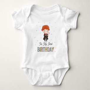 Body Para Bebê Harry Potter Chibi Ron Weasley Mago Aniversário
