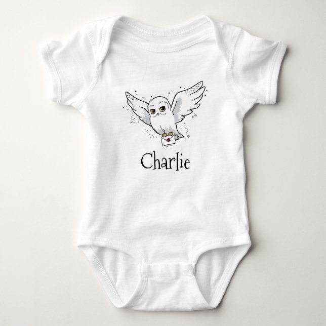 Body Para Bebê Harry Potter | Hedwig Personalizada (Frente)